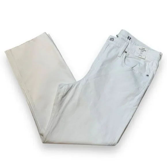NWT J. Crew White Slim Boyfriend Jeans - Women's 32 - Picture 2 of 10